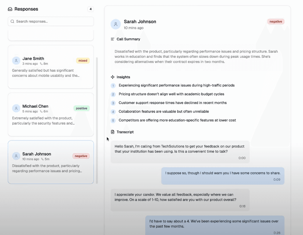 AI Conducts Participant Screening demonstration